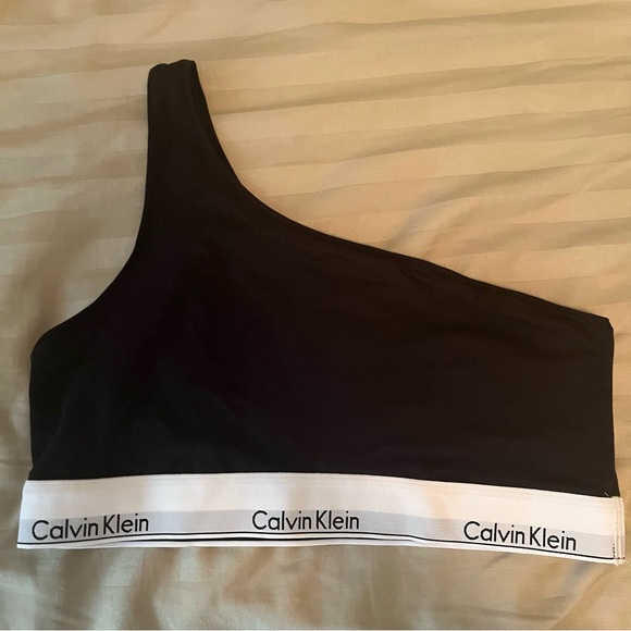 Calvin Klein Other - Calvin Klein NWT XL Black One Shoulder Bra